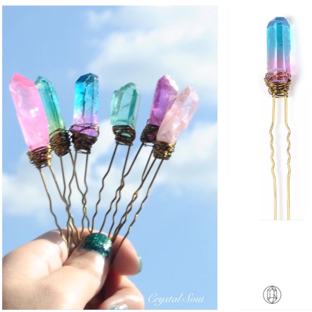 🎉Bohemian crystal hair Pin 1pcs